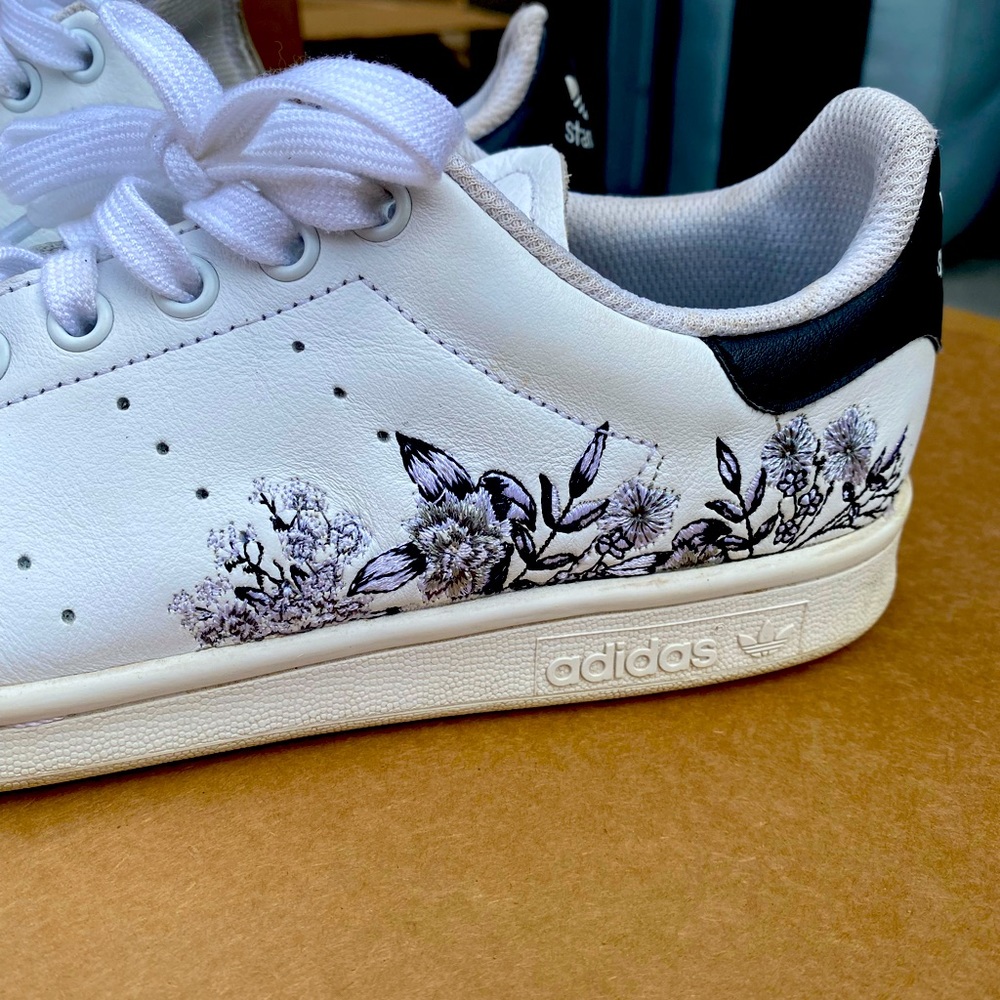 Adidas Stan Smiths embroidered